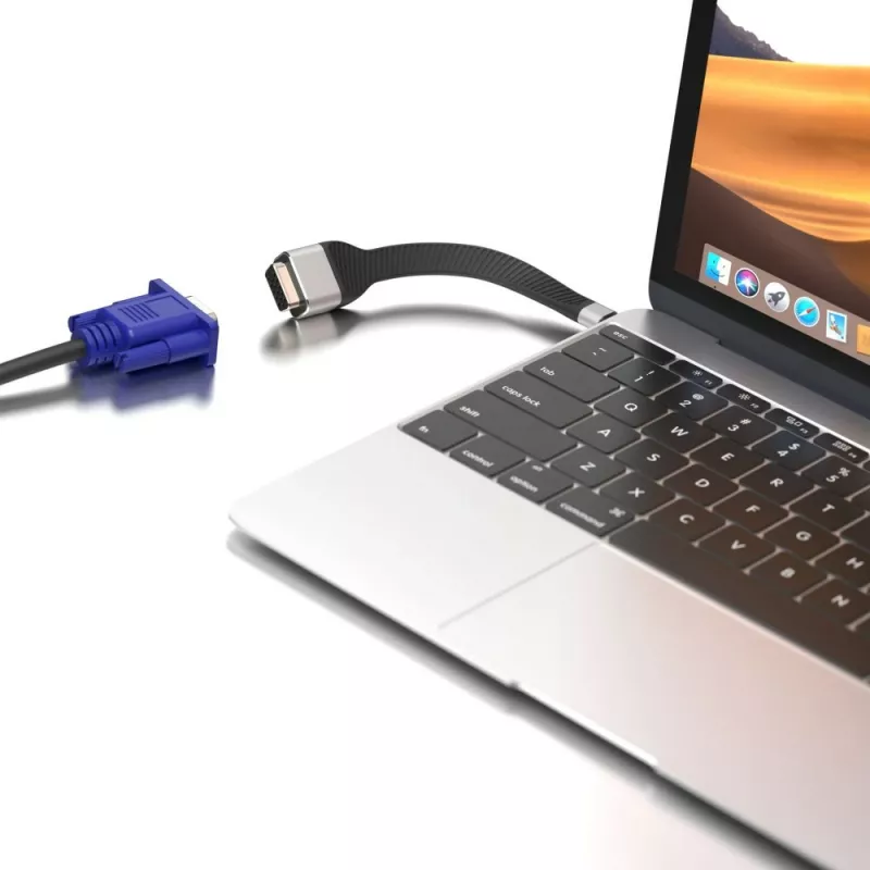 Adaptador de cabo de vídeo Techly ICOC-USBC-VGA 0,12 m USB Type-C VGA (D-Sub)