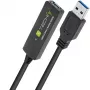 Cabo USB Techly ICUR30100G USB 3.2 Gen 1 (3.1 Gen 1) 10 m USB A preto
