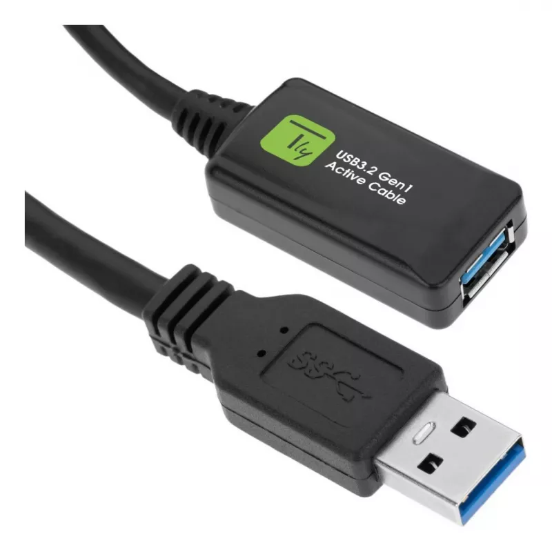 Cabo USB Techly ICUR3050G USB 3.2 Gen 1 (3.1 Gen 1) 5 m USB A preto