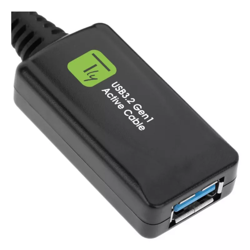 Cabo USB Techly ICUR3050G USB 3.2 Gen 1 (3.1 Gen 1) 5 m USB A preto