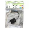 Adaptador conversor de cabo Techly HDMI para VGA com Micro USB e áudio IDATA HDMI-VGA2AU
