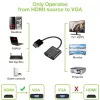Adaptador conversor de cabo Techly HDMI para VGA com Micro USB e áudio IDATA HDMI-VGA2AU