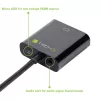 Adaptador conversor de cabo Techly HDMI para VGA com Micro USB e áudio IDATA HDMI-VGA2AU