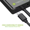 Adaptador conversor de cabo Techly HDMI para VGA com Micro USB e áudio IDATA HDMI-VGA2AU