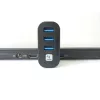 Techly IUSB3-HUB3-ROTB hub de interface USB 3.2 Gen 1 (3.1 Gen 1) Type-A 5000 Mbit/s preto