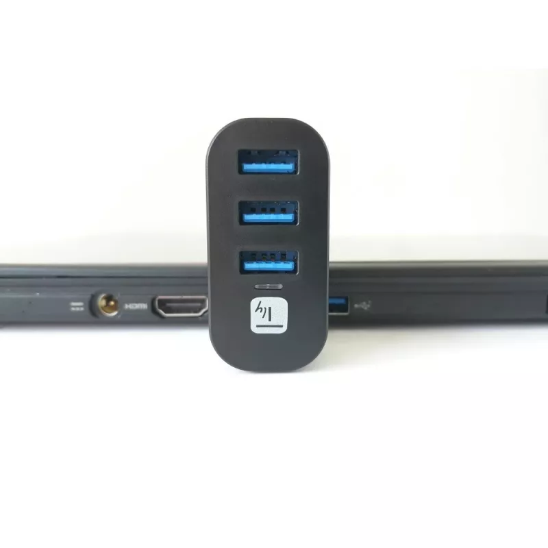 Techly IUSB3-HUB3-ROTB hub de interface USB 3.2 Gen 1 (3.1 Gen 1) Type-A 5000 Mbit/s preto