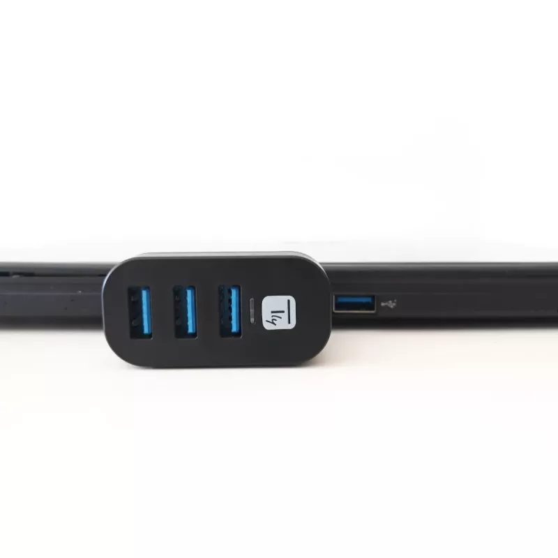 Techly IUSB3-HUB3-ROTB hub de interface USB 3.2 Gen 1 (3.1 Gen 1) Type-A 5000 Mbit/s preto