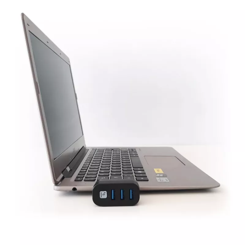Techly IUSB3-HUB3-ROTB hub de interface USB 3.2 Gen 1 (3.1 Gen 1) Type-A 5000 Mbit/s preto