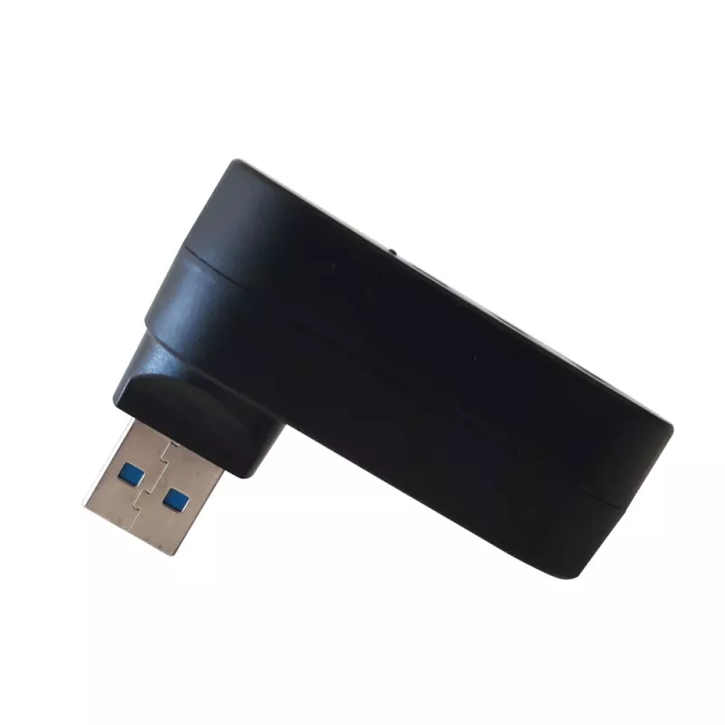Techly IUSB3-HUB3-ROTB hub de interface USB 3.2 Gen 1 (3.1 Gen 1) Type-A 5000 Mbit/s preto