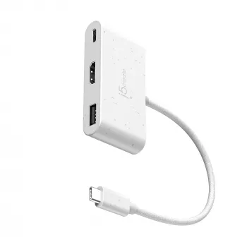 j5create JCA379EW – USB-C® para HDMI™ e USB™ Type-A com Power Delivery