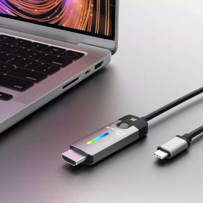 j5create JCC157-N cabo USB-C para HDMI 2.1 8K 1,79 m