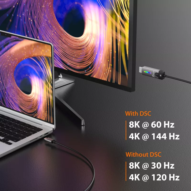 j5create JCC157-N cabo USB-C para HDMI 2.1 8K 1,79 m