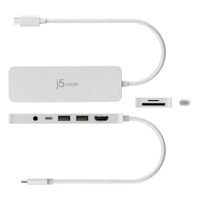 j5create JCD373EW - hub multi-portas USB-C® com Power Delivery