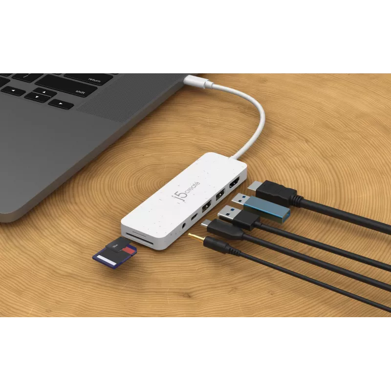 j5create JCD373EW - hub multi-portas USB-C® com Power Delivery