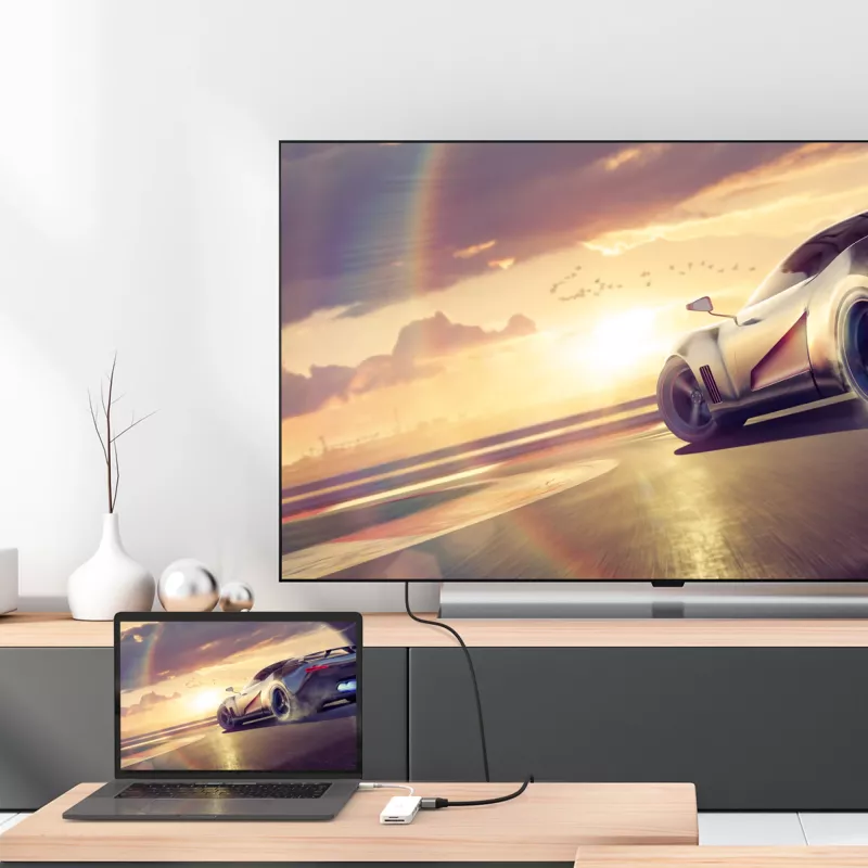 Adaptador múltiplo USB-C j5create JCD373-N 60W Power Delivery 4K