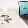 j5create JCD383 adaptador múltiplo USB-C™ 9 em 1, prateado e branco