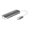 j5create JCD383 adaptador múltiplo USB-C™ 9 em 1, prateado e branco