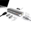 j5create JCD383 adaptador múltiplo USB-C™ 9 em 1, prateado e branco
