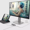j5create JCD383 adaptador múltiplo USB-C™ 9 em 1, prateado e branco