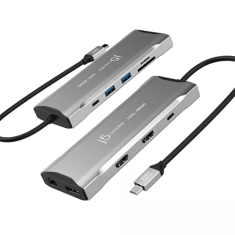 j5create JCD397-N dock mini multi-monitor 4K60 Elite USB-C com fio USB 3.2 Gen 1