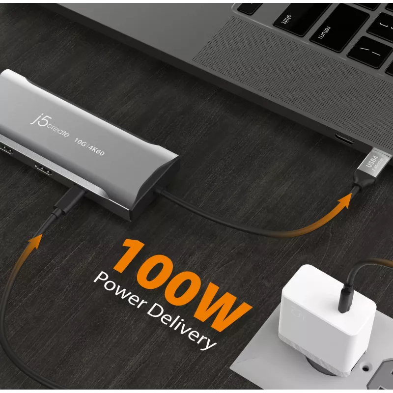 j5create JCD397-N dock mini multi-monitor 4K60 Elite USB-C com fio USB 3.2 Gen 1
