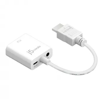j5create JDA213 adaptador HDMI para VGA branco 0,1m 1920x1080P