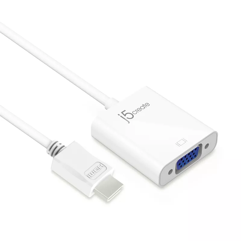 j5create JDA213 adaptador HDMI para VGA branco 0,1m 1920x1080P