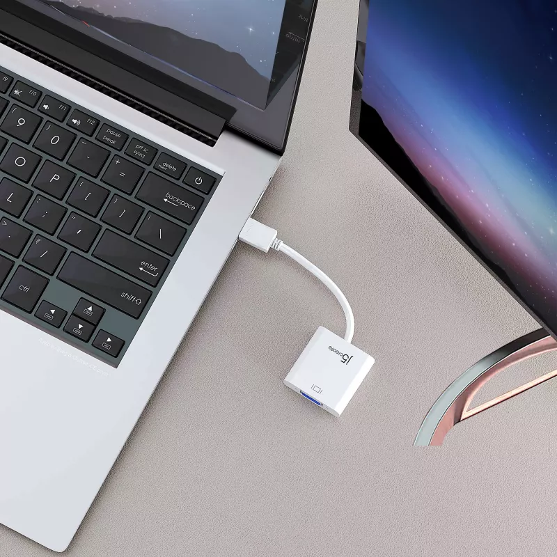 j5create JDA213 adaptador HDMI para VGA branco 0,1m 1920x1080P