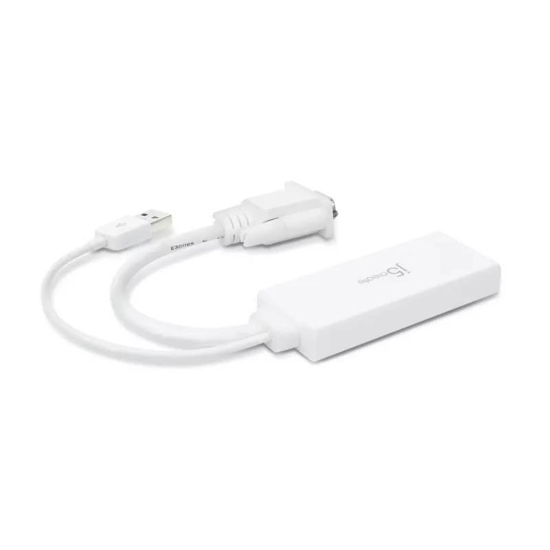 j5create JDA214 adaptador de vídeo-áudio VGA para HDMI branco 0,176 m