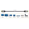 j5create JDC53 cabo HDMI™ Ultra High Speed 8K UHD, preto e cinzento, 2 m