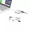 j5create JUA365 adaptador multi-monitor USB™ 3.0 para HDMI duplo, prateado