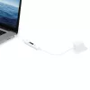 j5create JUCP14 cabo USB-C™ 2.0 para USB-C™ com medidor de potência OLED dinâmico, branco, 1,2 m