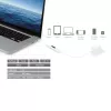 j5create JUCP14 cabo USB-C™ 2.0 para USB-C™ com medidor de potência OLED dinâmico, branco, 1,2 m