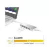 j5create JUD380 dock mini USB™ 3.0, 1x HDMI e 3x portas USB, prateado