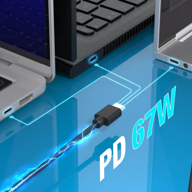 j5create JUP1565DCE3A-EN carregador mini GaN PD USB-C® 67W com 3 tipos de fichas DC - UE