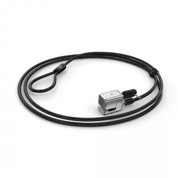 Cadeado de cabo com chave Kensington para Surface Pro e Surface Go, 1,8 m, Kensington, chave, aço carbono, preto, prateado