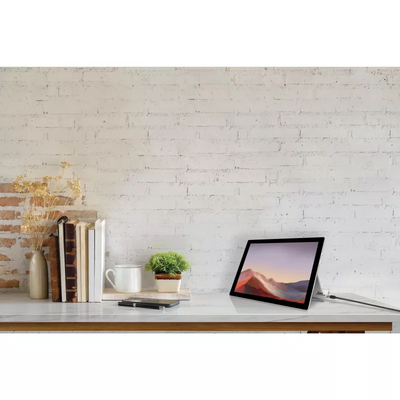 Cadeado de cabo com chave Kensington para Surface Pro e Surface Go, 1,8 m, Kensington, chave, aço carbono, preto, prateado