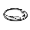 Cadeado de cabo com chave Kensington para Surface Pro e Surface Go, 1,8 m, Kensington, chave, aço carbono, preto, prateado