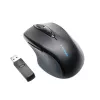 Rato sem fios Kensington Pro Fit tamanho completo, ambidestro, ótico, RF wireless, 1600 DPI, preto