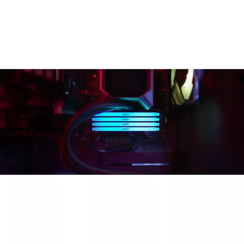 Kingston Technology FURY Beast 128GB 3600MT/s DDR4 CL18 DIMM (Kit de 4) RGB