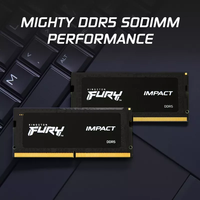 Kingston Technology FURY 16GB 4800MT/s DDR5 CL38 SODIMM (Kit de 2) Impact