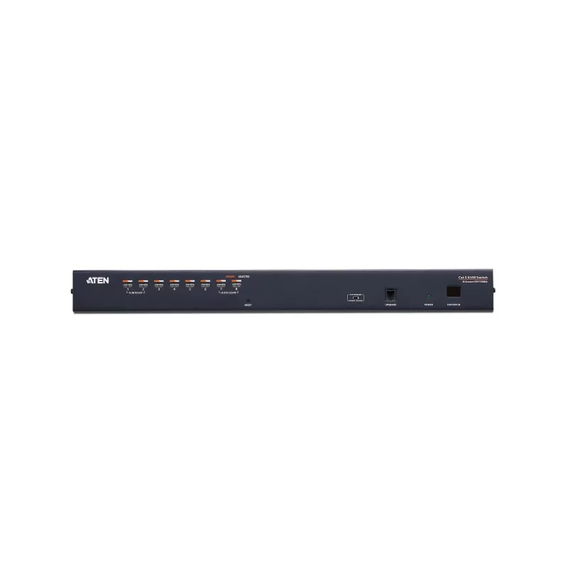 ATEN Comutador KVM 8 portas Cat 5e/6, 1920 x 1200 píxeis, Ethernet LAN, WUXGA, 5,1 W, Preto