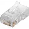 Microconnect KON503-10 Conector de fios RJ45 Transparente