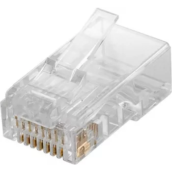 Microconnect KON503-10 Conector de fios RJ45 Transparente