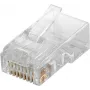Microconnect KON503-10 Conector de fios RJ45 Transparente
