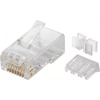 Microconnect KON505-10 Conector RJ45 Transparente
