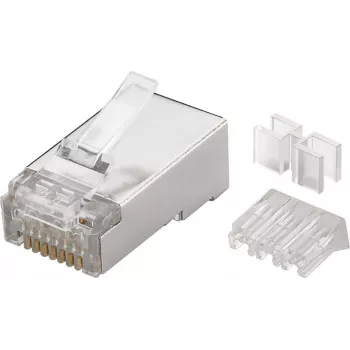 Microconnect KON506-10 Conector RJ45 Transparente