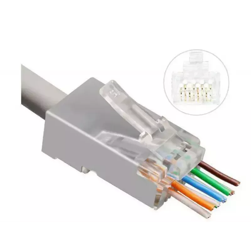 Microconnect KON512-50EZ Conector RJ45 Prateado