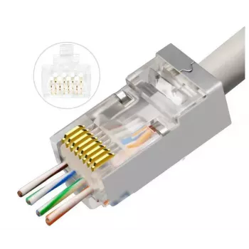 Microconnect KON512-50EZ Conector RJ45 Prateado