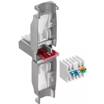 Microconnect KON522TL Conector RJ45 Prateado